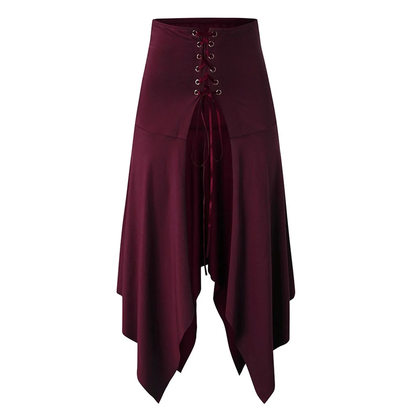 Fashion 2023 Medieval Skirt Women Halloween Vintage Irregualr Hem Steampunk Ladies Long Skirts Gothic Cosplay Dress Skirt