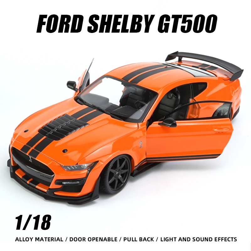 

Maisto 1:18 Ford Mustang Shelby GT500 2020 Alloy Car Model Large Size Die Cast Vehicles Toys Diecast Voiture Gift Collection