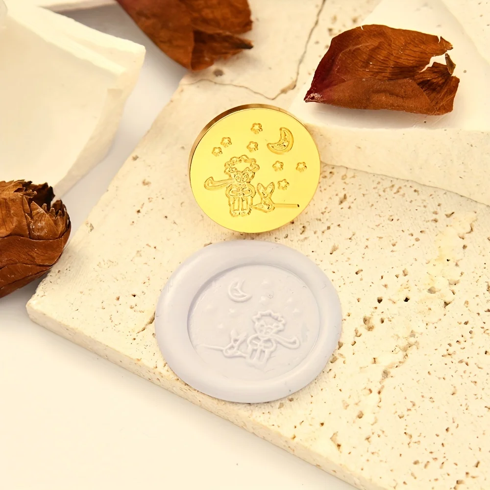 1pc fire paint seal special-shaped relief shape seal head envelope invitation letter sealing tool manual diy creative gift