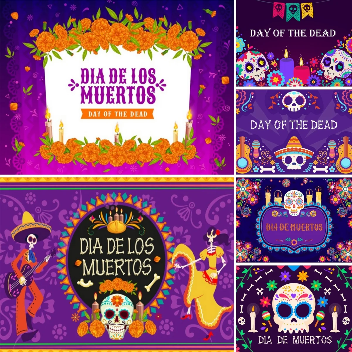 Yeele Backdrop for Fiesta Cinco DeMayo Birthday Wedding Mexican Carnival Day of The Dead Party Photography Background Studio