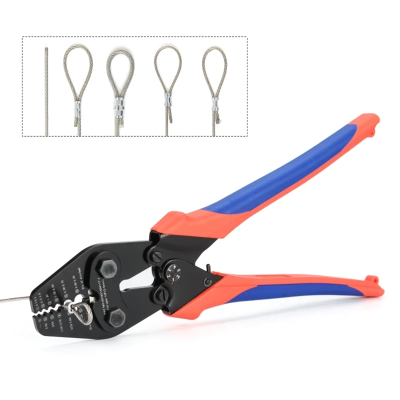 

Crimping Pliers Tool High Ratchet Crimper Pliers Wire Crimping Tool for Aluminum Elliptical Sleeves and TOP ones