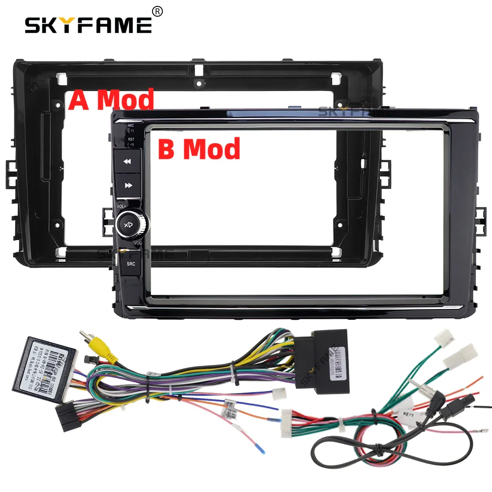SKYFAME Car Frame Fascia Adapter Canbus Box Android Fitting Panel Kit For Volkswagen Universal Phideon Atlas Golf Lavida Magotan