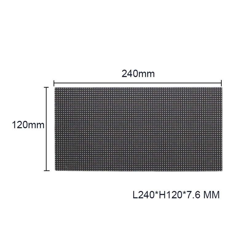 1pc Full-color Flexible Soft Display Panel Module P3 1/20 Scan Indoor 80x40 Dots 240x120mm RGB Stage Mall Screen Accessories