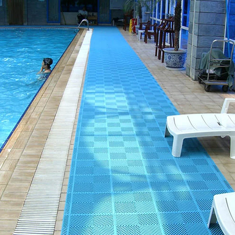 10pcs sports floor car wash balcony garden kindergarten swimming floor plastic Bathroom splicing mats grid waterproof suspension