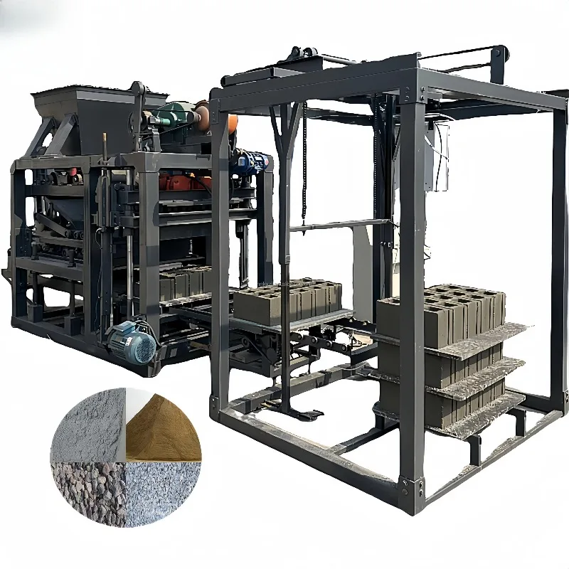 Automatic Hydraulic Concrete Brick Maker High Output Block Production Equipment Factory Use