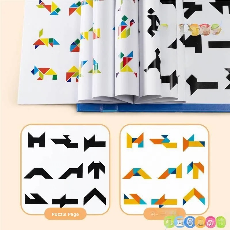 

Eonal Seven-Piece Puzzle Board Exercise Questions nce Puzzle Ding Logic Training Children's Eonal Toys