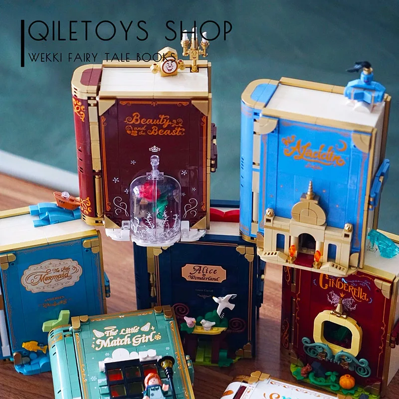 

Wekki Building Block Book Fairy Tale Town Princess Series Rose Waltz Wonderful Night Journey DIY Toys Brick Girls Holiday Gifts