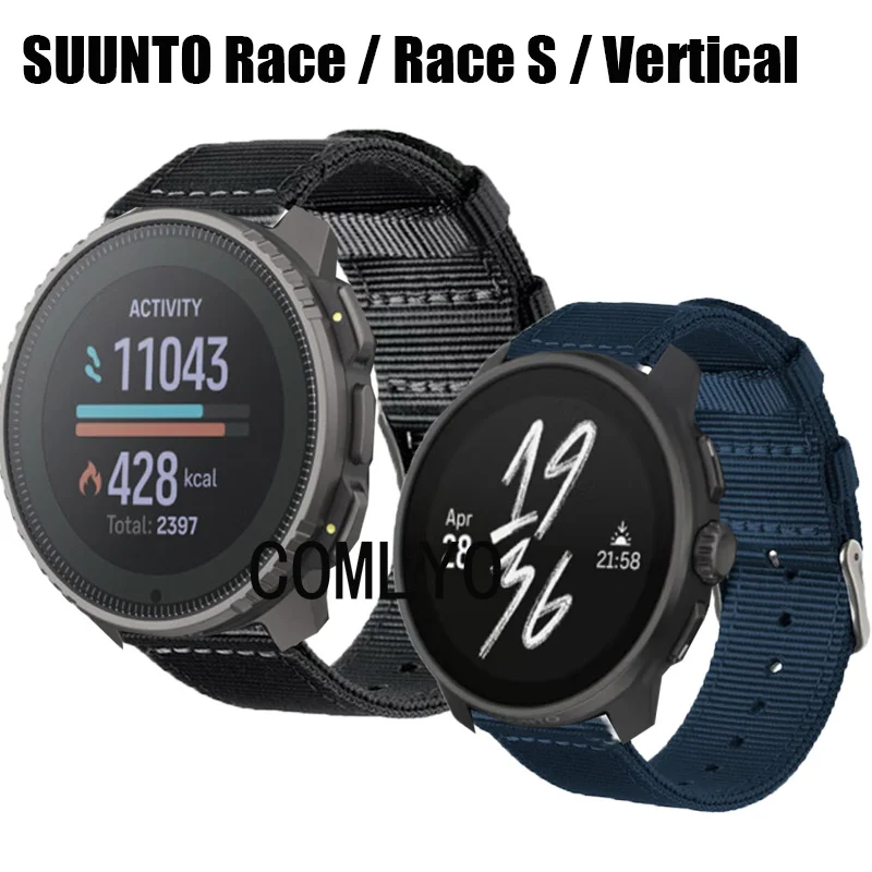 Wristband for SUUNTO Race / Race S / Vertical Smart watch Strap Band Nylon Canva Belt