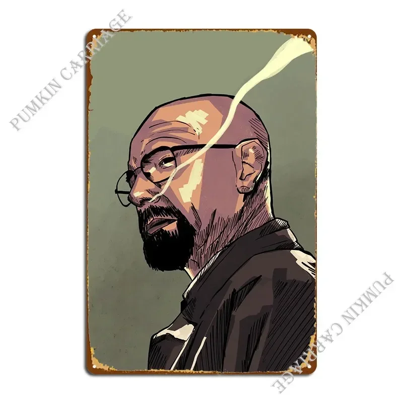 Heisenberg Walter White Metal Sign Wall Cave Garage Decoration Custom Sign Tin Sign Poster