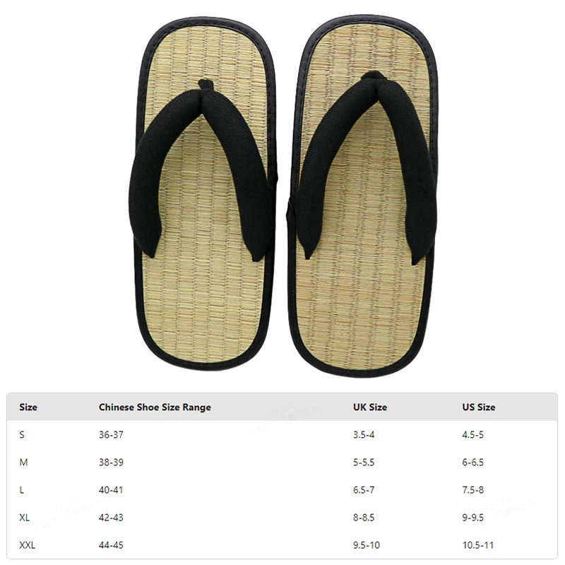 Japanese Traditional Geta Summer Geta Straw Slippers Anime Cosplay Shoes Kendo Clogs Sandals Home Rattan Straw Flip-Flops Unisex