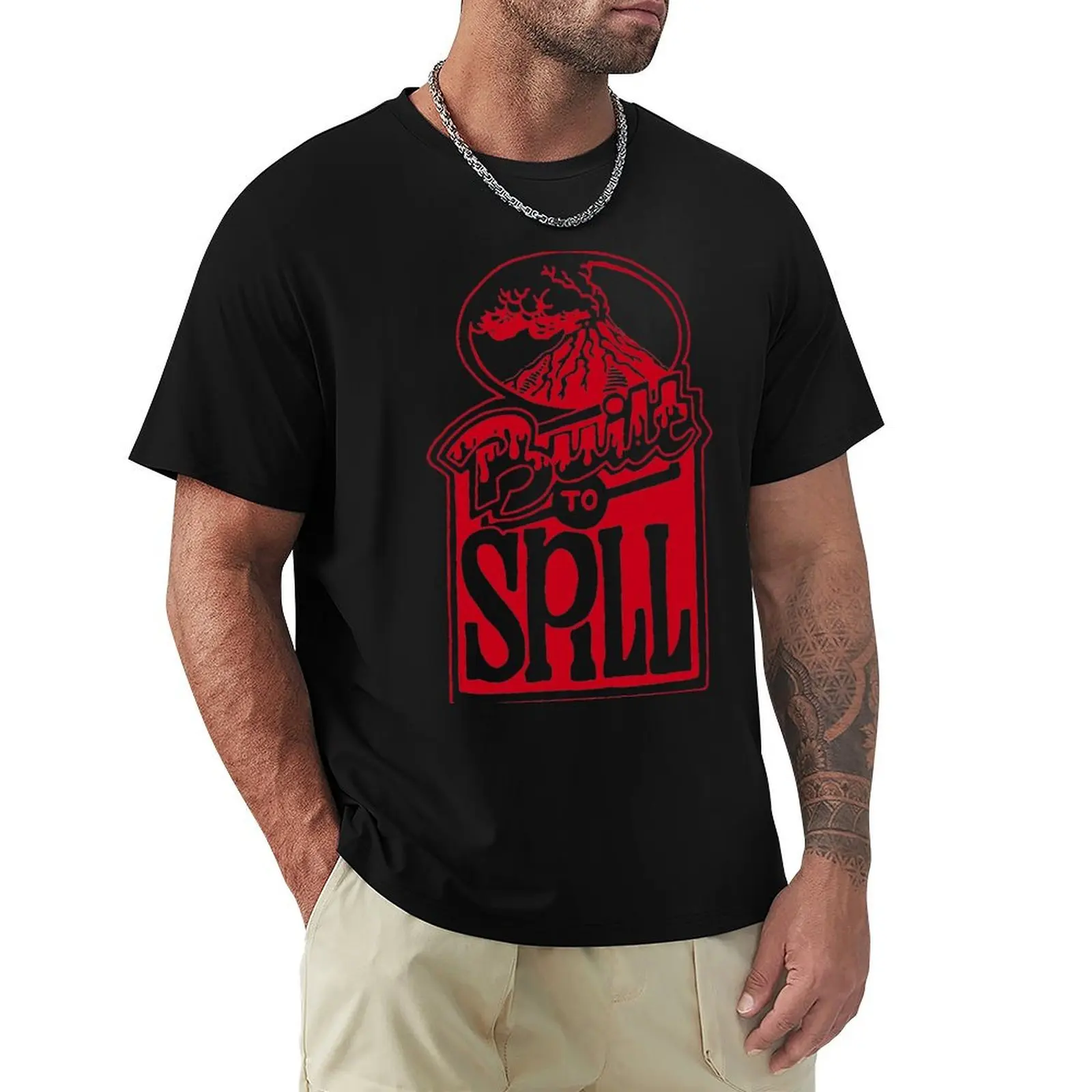 

Built to Spill - Vintage volcano graphic sticker design T-Shirt funny meme t-shirts vintage graphic tee Men's clothing