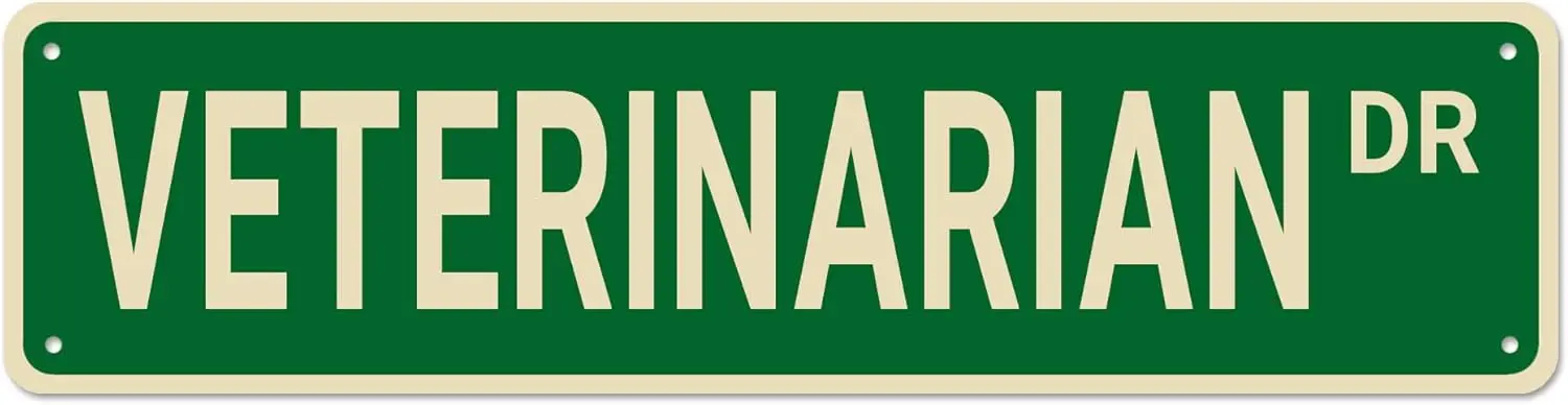 

Ветеринарные уличные знаки, подарок ветеринару, настенный Декор для дома/подъездной дорожки/мужской пещеры/бара, качественные металлические знаки 1
