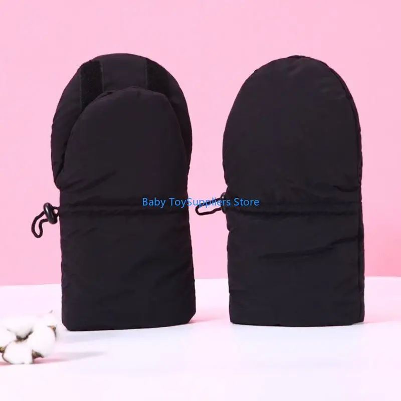 

R1WF, 1 пара, осенне-зимняя муфта для рук, флисовые теплые перчатки для детских тележек с толстой флисовой подкладкой для погоды