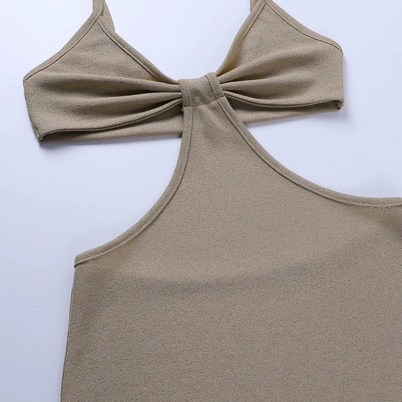 Robe maxi dos nu sexy à bretelles spaghetti pour femmes, robes de vacances d'été, robe d'été évidée, élégante, club de fête