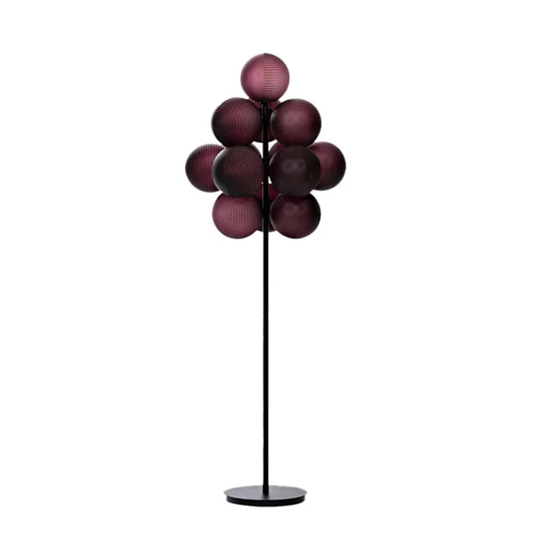 

Simple Design Grape Lamp Series Personality Modern Home Decoration Elegant Creative Ripple Ball Floor Lamps For Living Room