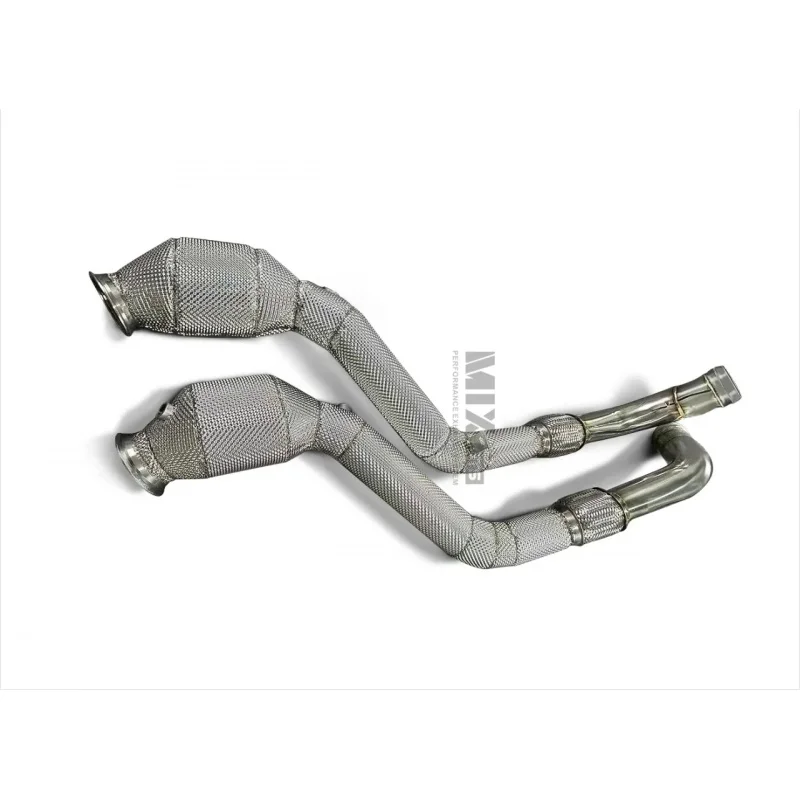 High Quality Exhaust Pipe Flying Spur W12 6.0T 2019-2022 Stainless Steel Downpipe with Heat Shield Converter