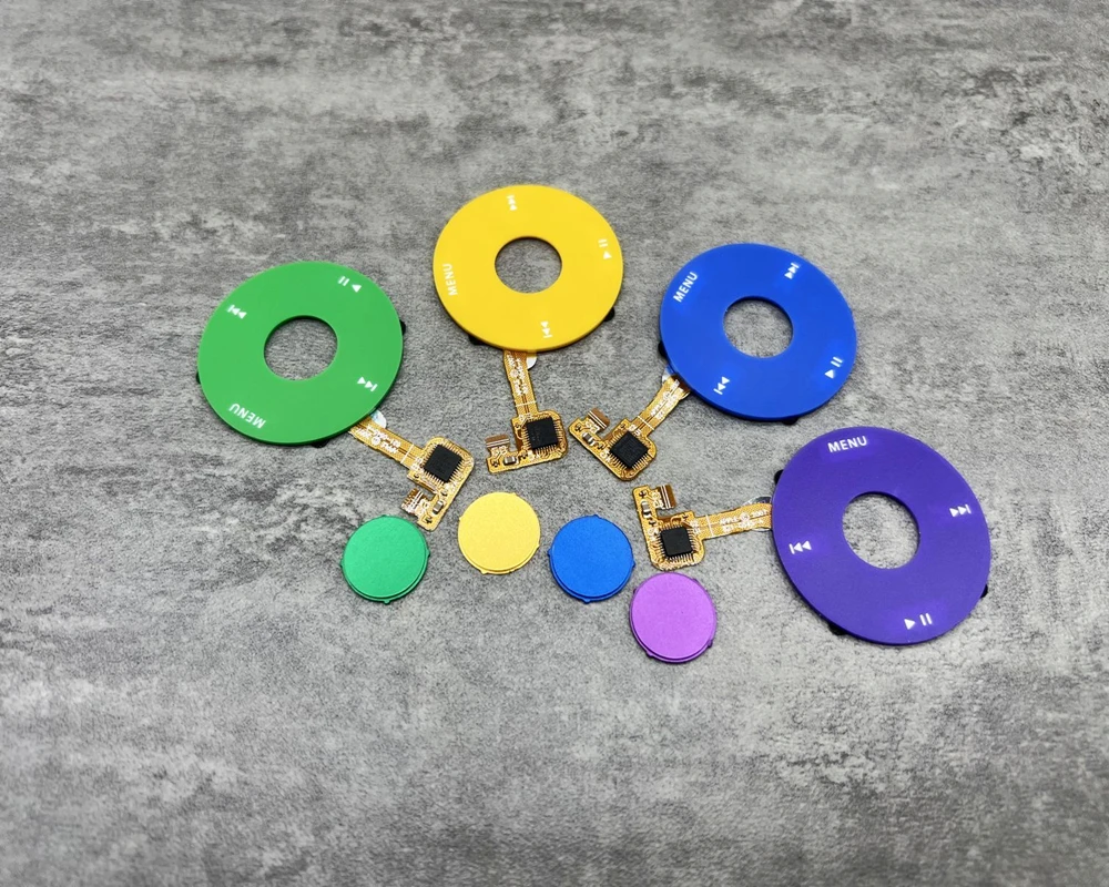 Bouton central et roue de remplacement pour iPod 6e 7e classique, réparation de couleur jaune bleu violet vert 80 go 120 go 160 go