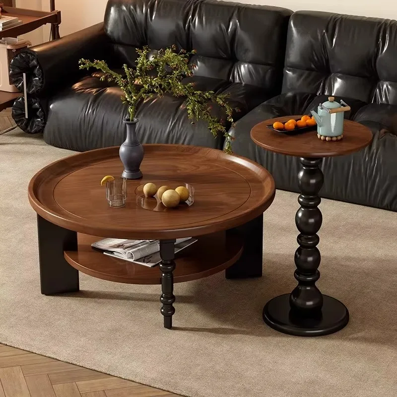 Современный круглый чайный столик в стиле ретро