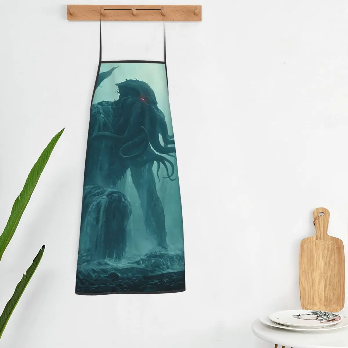 The Call Of Cthulhu Lovecraft Mythos Monster  Apron Chef Cooking Tablier Bib Kitchen Cleaning Pinafore for Women Men Gardening
