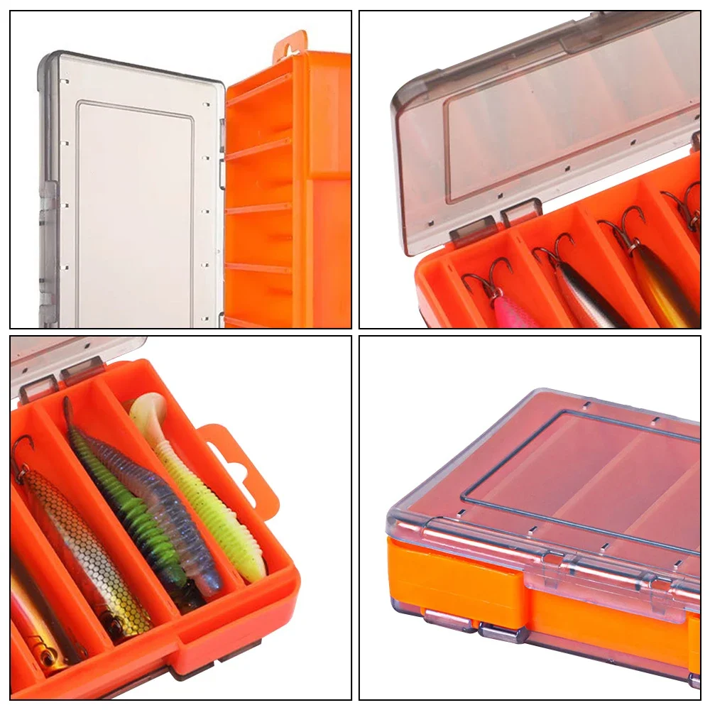 12 Compartments Fishing Tackle Box Double Sided Fishing Lure Bait Organizer MultiFunctional Hook Bait Holder Fishing Tool Box