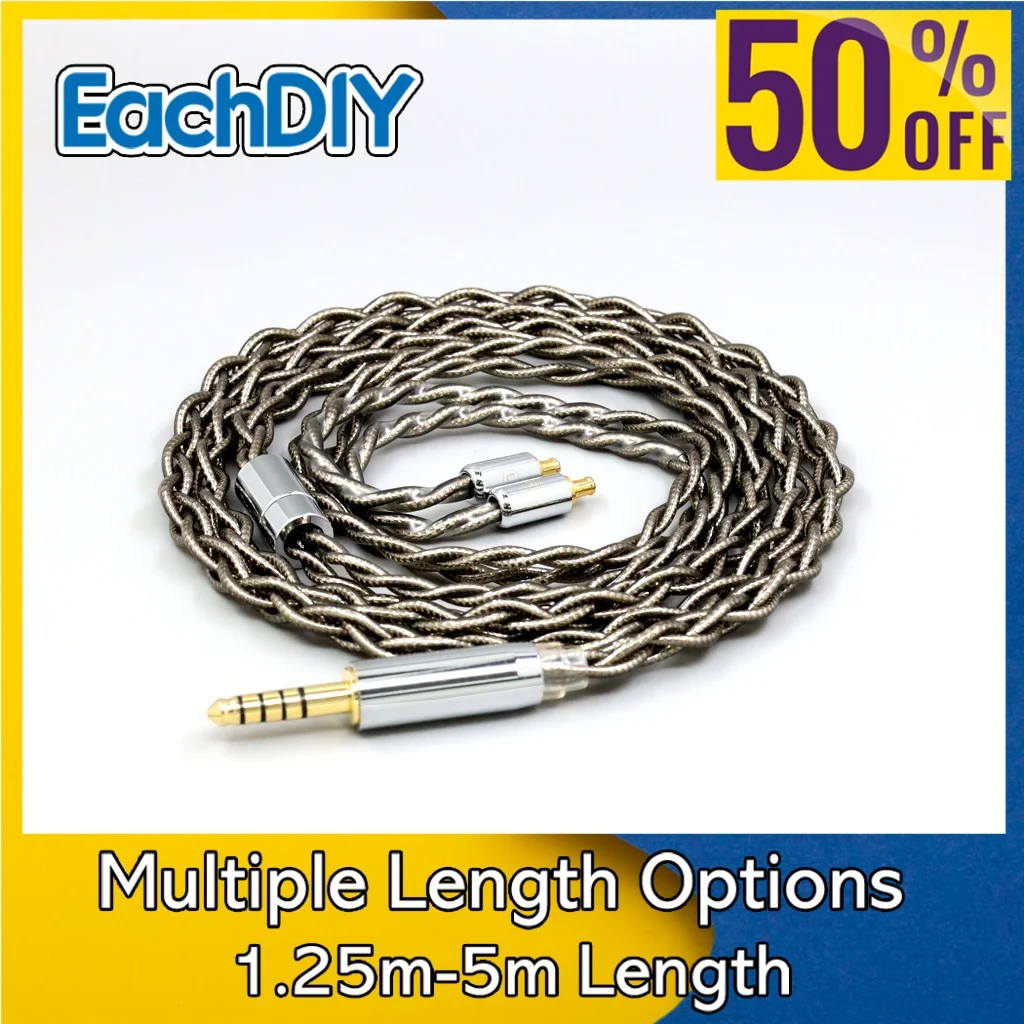 

Shielding Graphene Gold + Pure Silver Palladium Hifi Earphone Cable For ATH-CKR100 CKS1100IS CKR90 CKR100IS CKS1100 LN008208