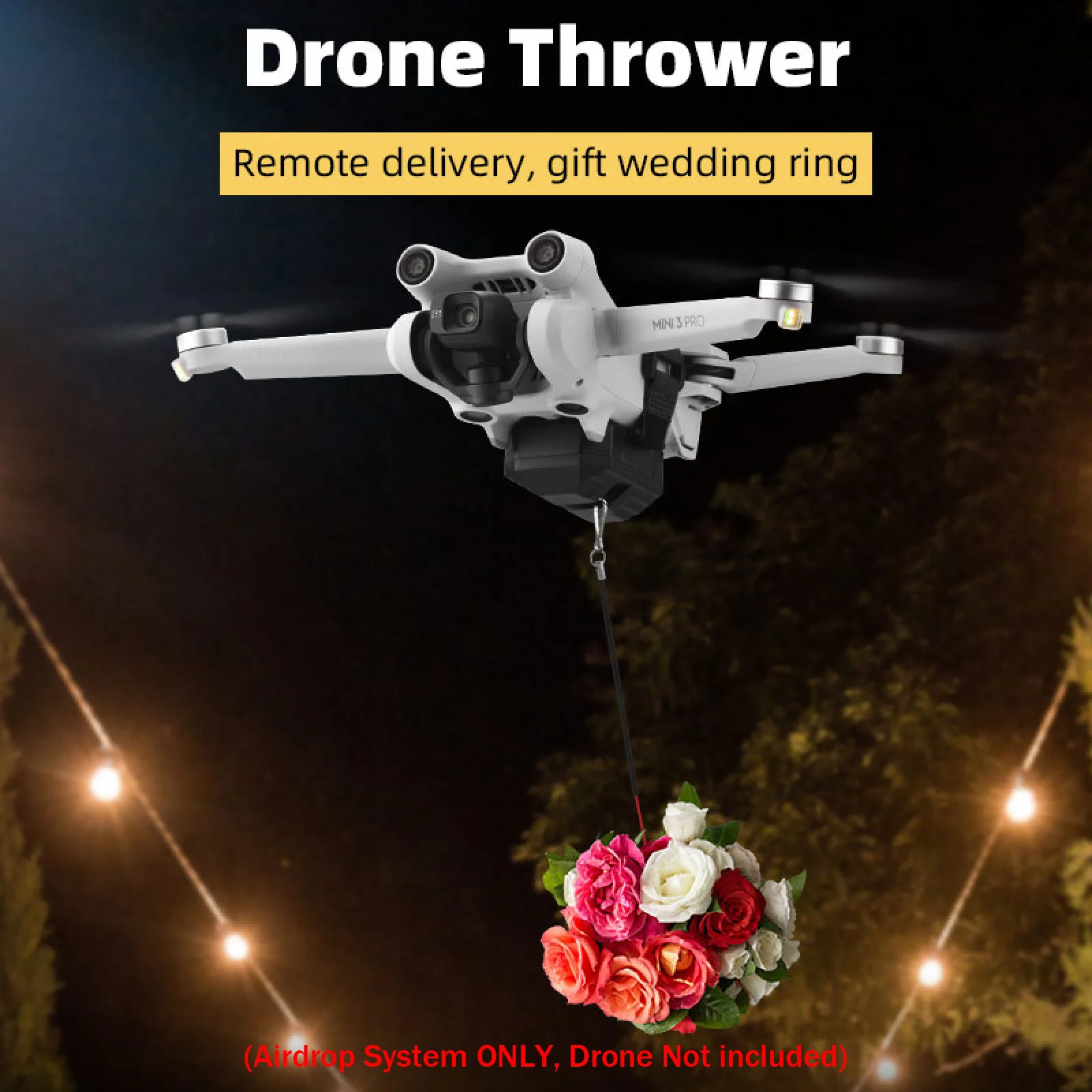 Drone Air Dropper For DJI Mini 2/SE/3 Pro/Mavic Air/Mini/Pro Airdrop System Drone Gift Thrower with Remote Control