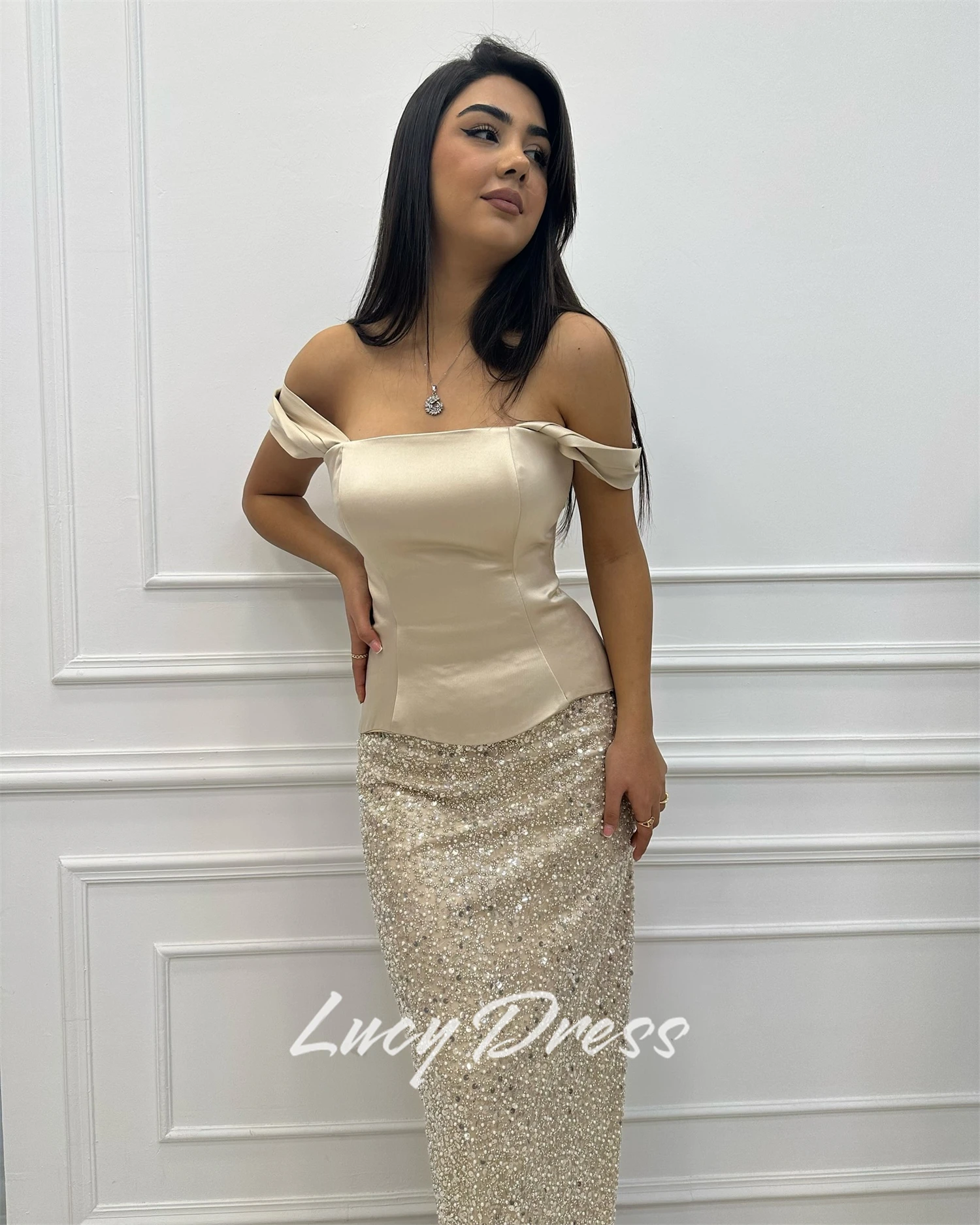 Lucy robes élégantes personnalisées pour les fêtes robe longue robes de bal robes de soirée de danse sirène robe de soirée à paillettes فستان