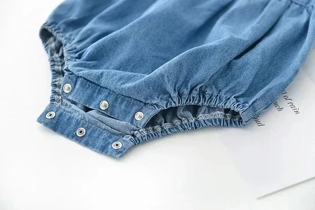 Summer fashion Thin denim Newborn Clothing Comfortable Soft Girl   Baby Jumpsuit