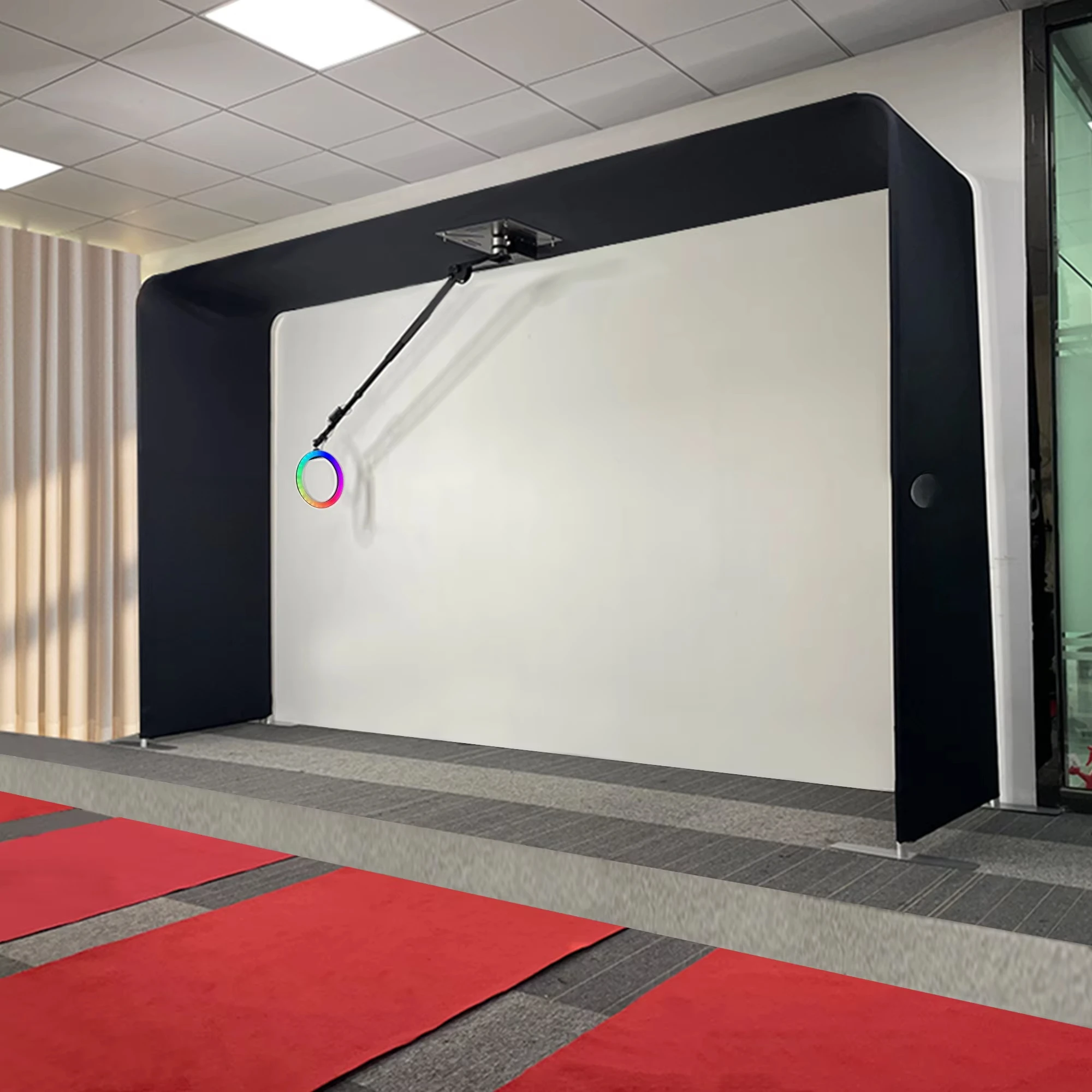 Top Spinning  360 Rotating Photo Booth Overhead Videobooth Over Head 360 Aereal Booth Spinner - F case With Remote Control