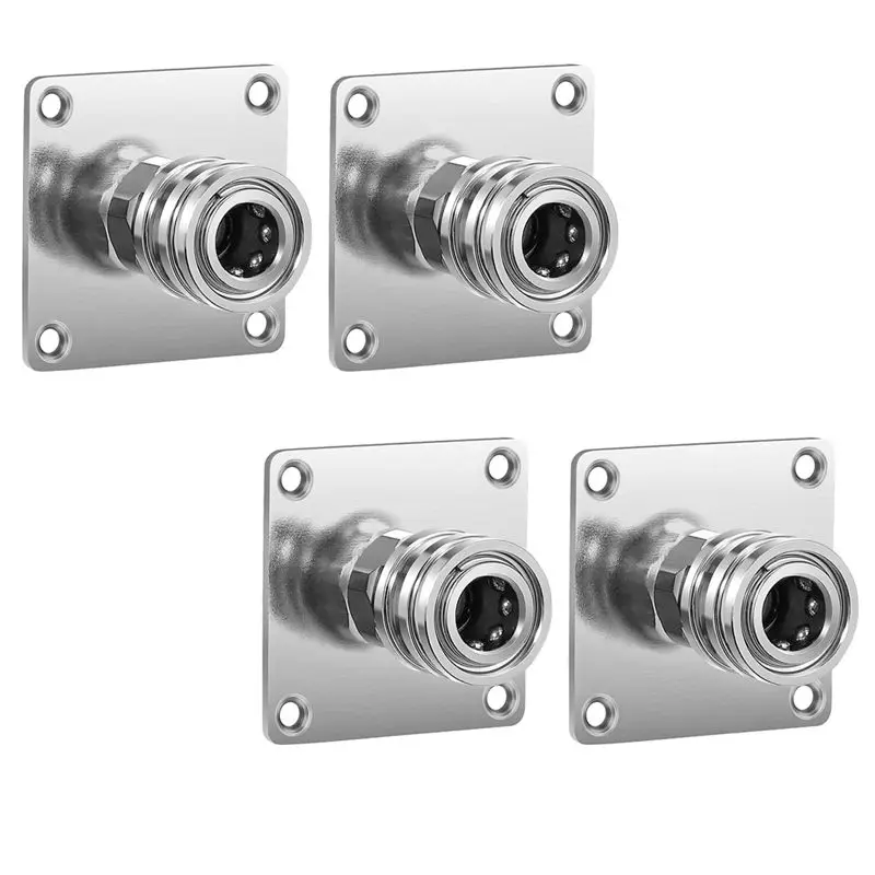 Pressure Washer Foam Cannon Holder, 1/4Inch Quick Connect Automatic Foam Cannon Mount, Stainless Steel Pressure Durable 4PCS-AT3