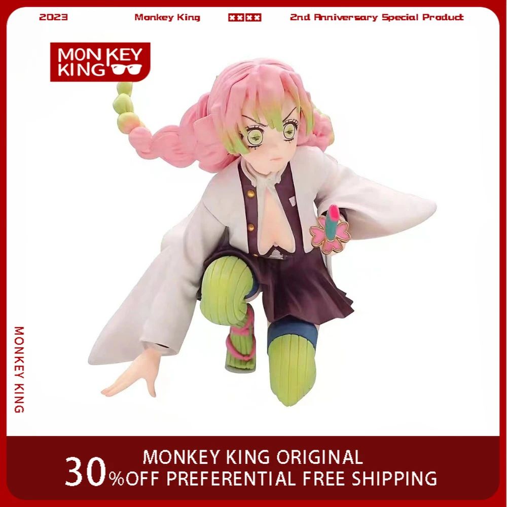 Kimetsu No Yaiba Figuren Kanroji Mitsuri Nemen Een Mes 11Cm Pvc Desktop Anime Actie Collectie Figuren Ornament Decoratie Speelgoed