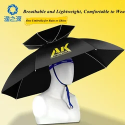 Adjustable Folding Umbrella Hat, Waterproof Cap for Fishing, Gardening, Golf Sunshade, Sunshade