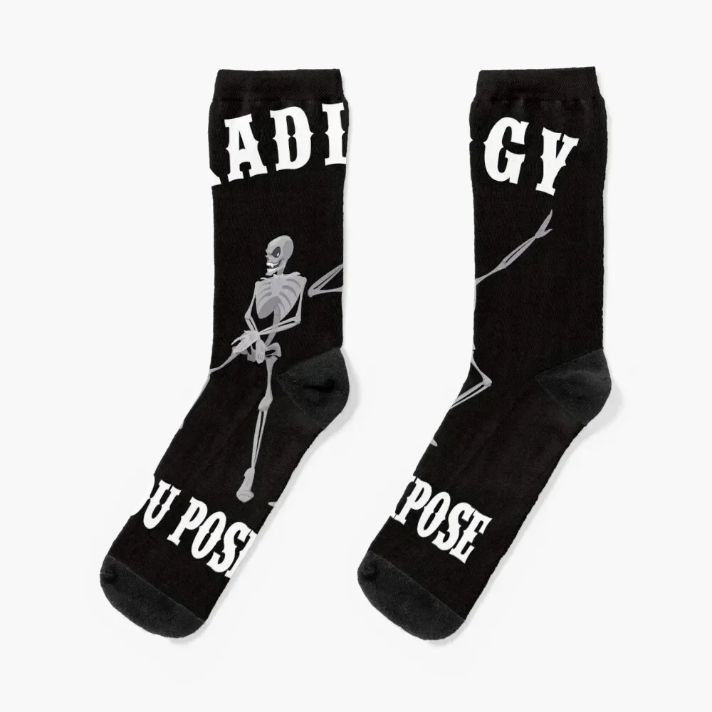 

Radiology You Pose We Expose | Funny Radiologist Socks fashionable Crossfit Toe sports Socks Female Men's