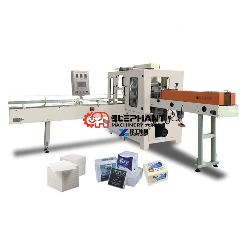 Automatic Soft Facial Tissue Packing Machine Disposable Tissue Paper Packaging Manufacturing Processing Machinery