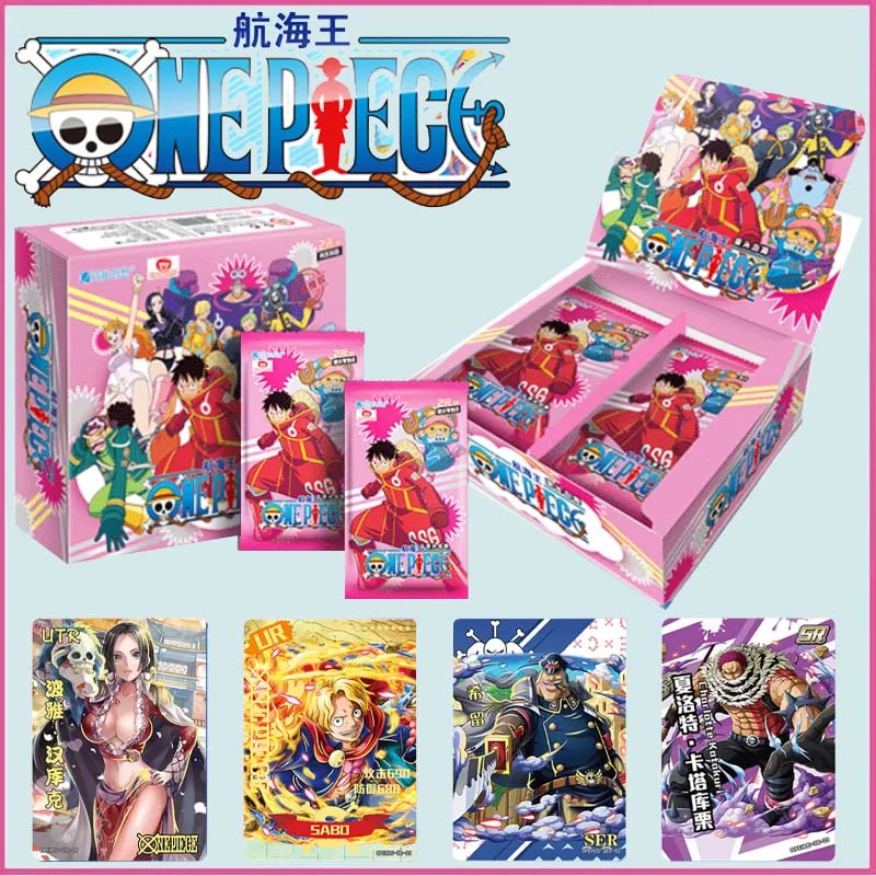 

One Piece Collection Cards Anime Trading Game Luffy Sanji Nami TCG Booster Box Game Cards