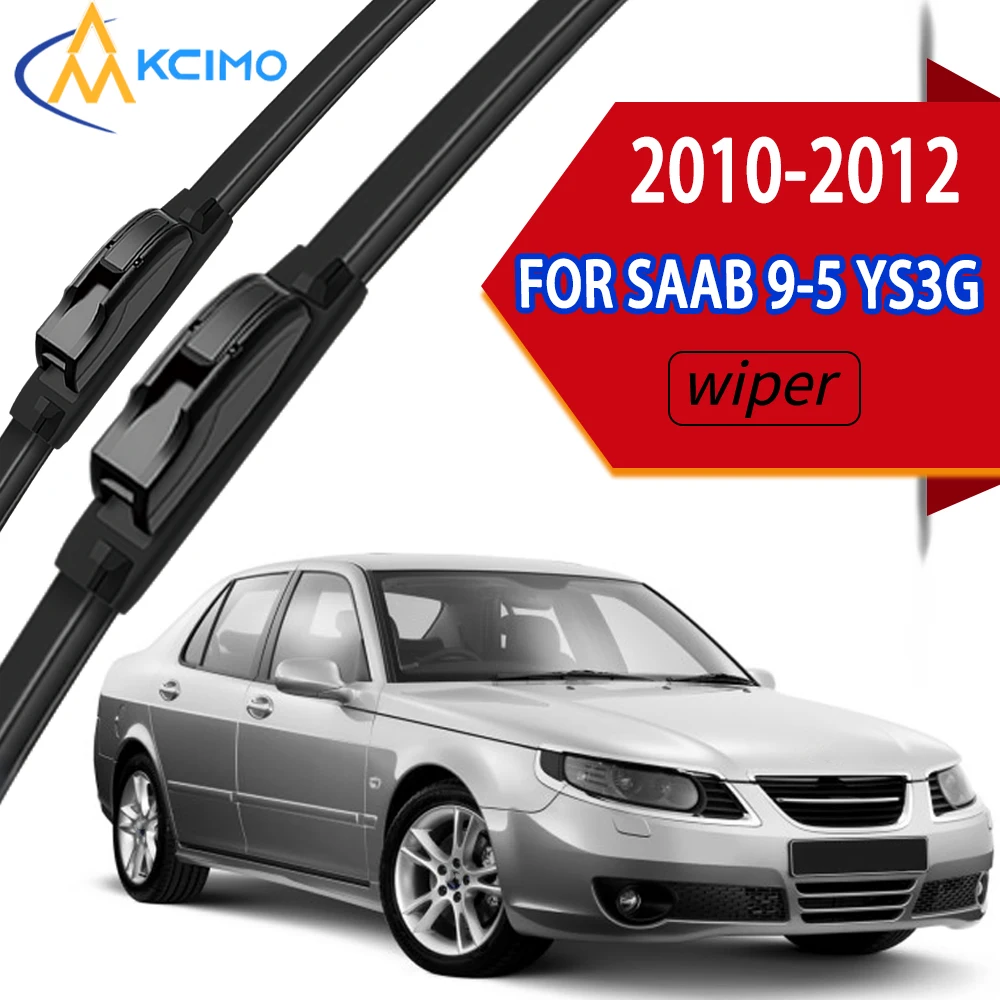 

Premium Front Windshield Wipers 2PCS for SAAB 9-5 YS3G 2010-2012, Heavy-Duty Natural Rubber, Direct Replacement