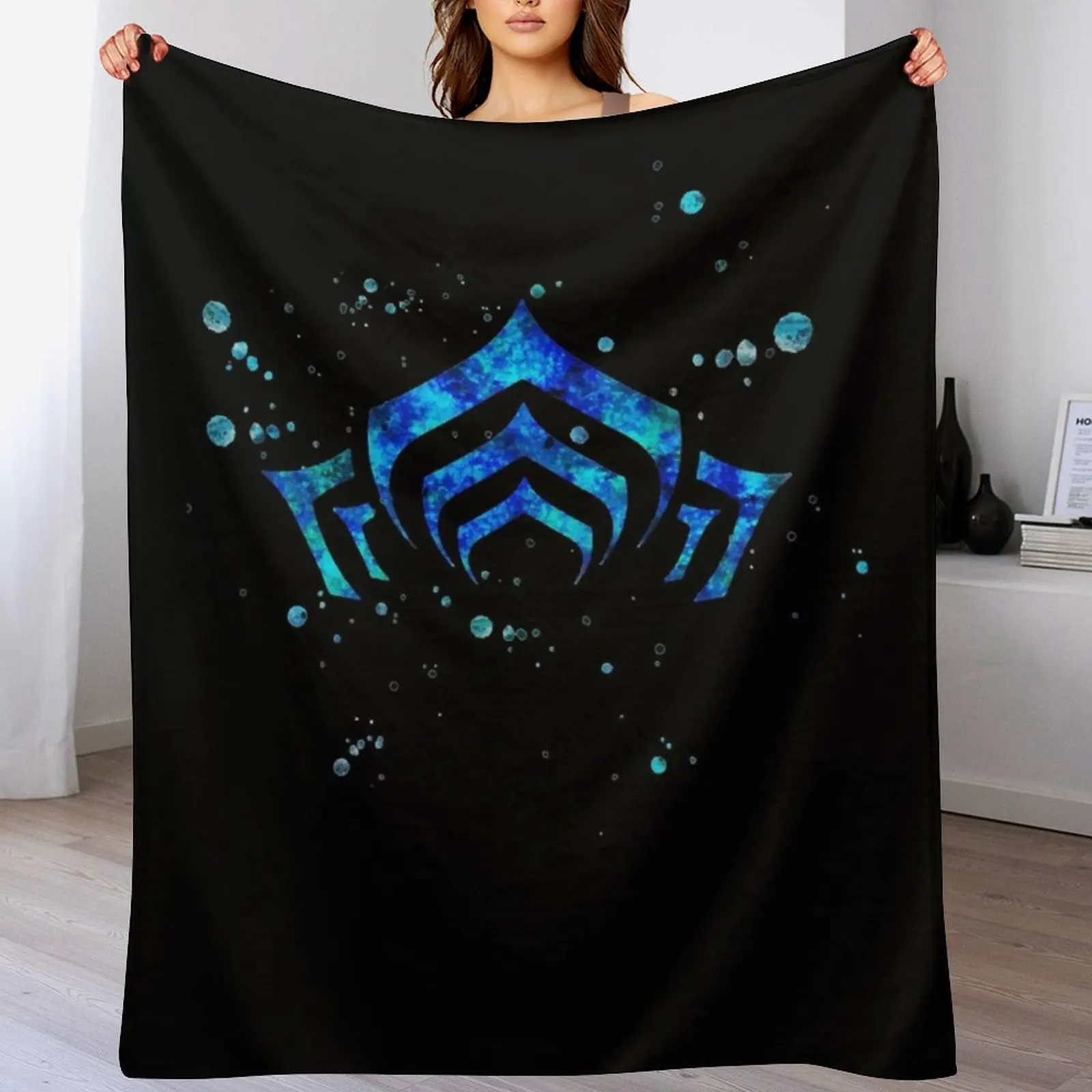 Warframe Logo Watercolor Classic Throw Blanket Luxury Thicken cosplay anime manga Blankets