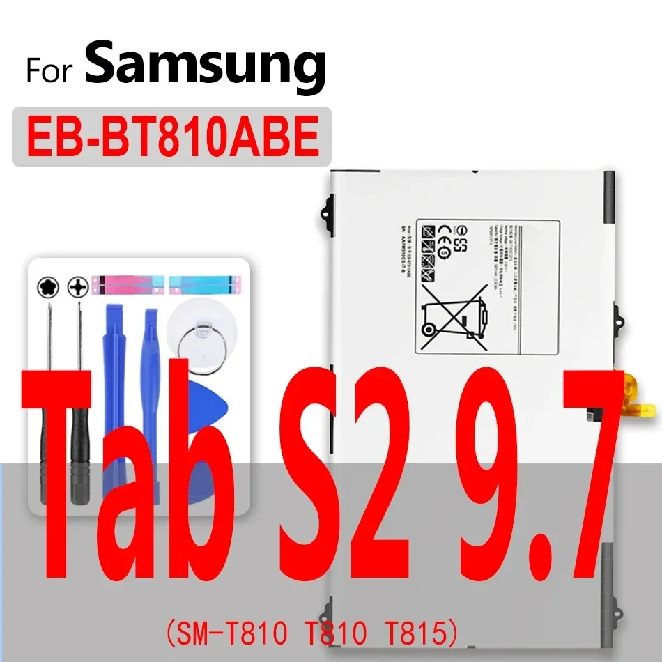 Battery For Samsung Galaxy Tab 2 3 4 S S2 S3 7.0 8.0 8.4 9.7 10.1/for Google Nexus 10 GT-P8110 SM 530 T535 T705 T801 T805 T537