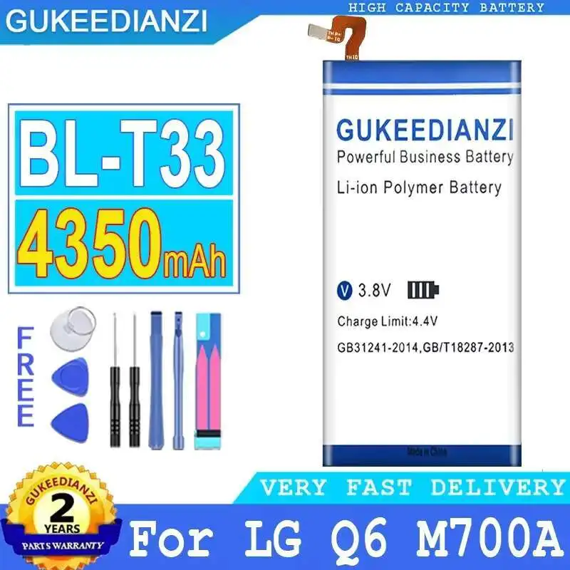 

Аккумулятор мобильного телефона 4350 мАч, экологически чистый BL-T33 для LG Q6 M700A M700AN M700DSK M700N