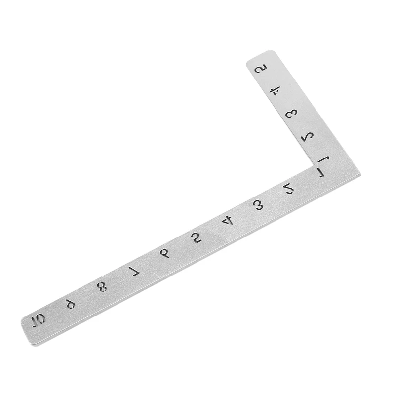 

2X Mini Square 10X5cm 90 Degree Stainless Steel Angle Ruler Small Turning Ruler Woodworking