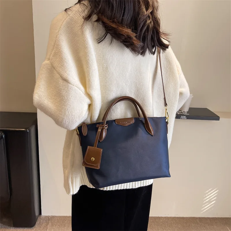 Oxford Big Totes Women Handbag Light Practical Dumpling Bag Girls Casual Shoulder Messenger Bag Business Commute Top-handle Bag