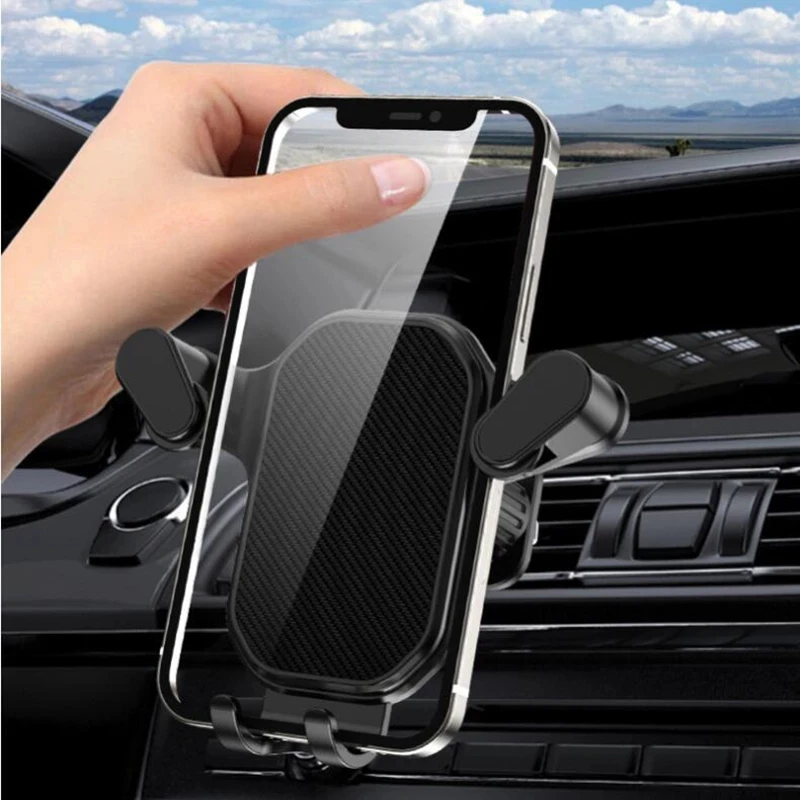 Soporte Universal de teléfono móvil para coche, soporte de gravedad para GPS, montaje de ventilación de aire automático para IPhone 14, 13, 12, 11 Pro Max, Xr, Xiaomi y Samsung