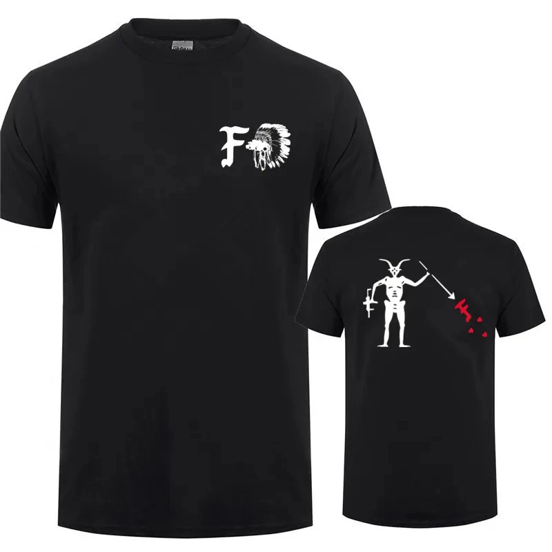 

CX Forward Observations Group Men T Shirt Summer Crew Neck FOG Death Skeleton Satan Tshirts Man Clothing Tops 71795