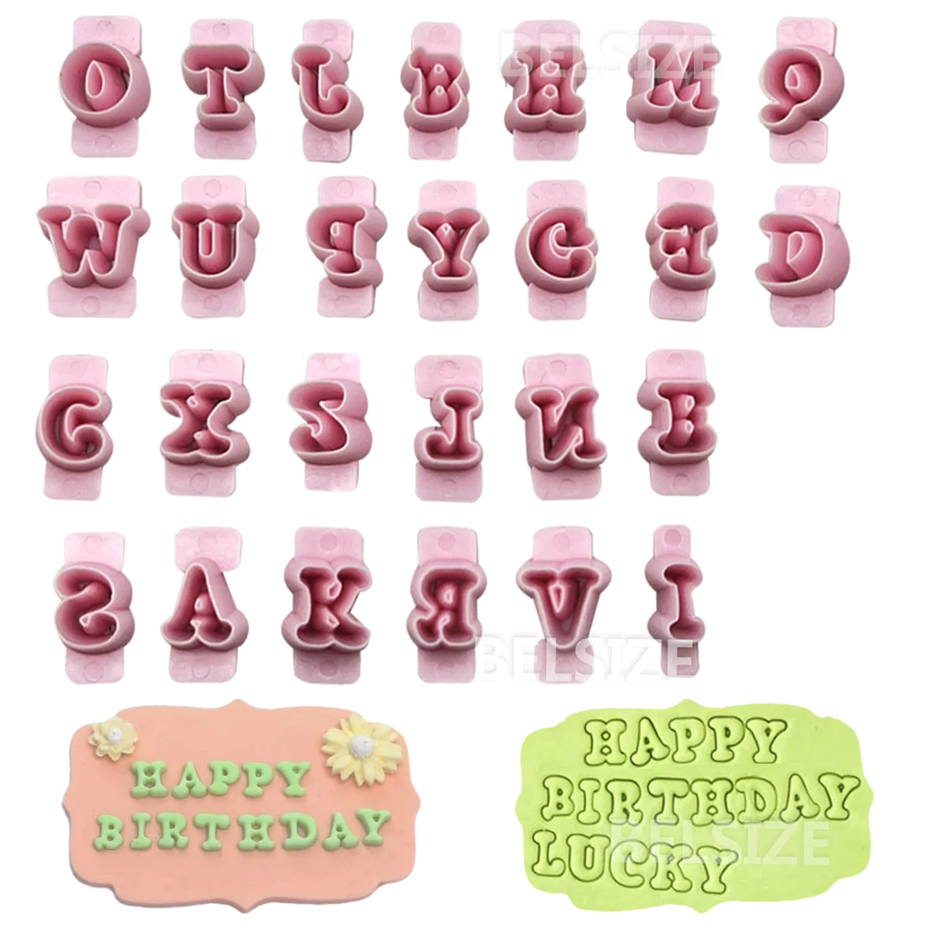 

26pcs Alphabet Cake Molds Cookie Cutter Lowercase Letters Fondant Mould Embosser Biscuit Stamp Baking Decorating Tools