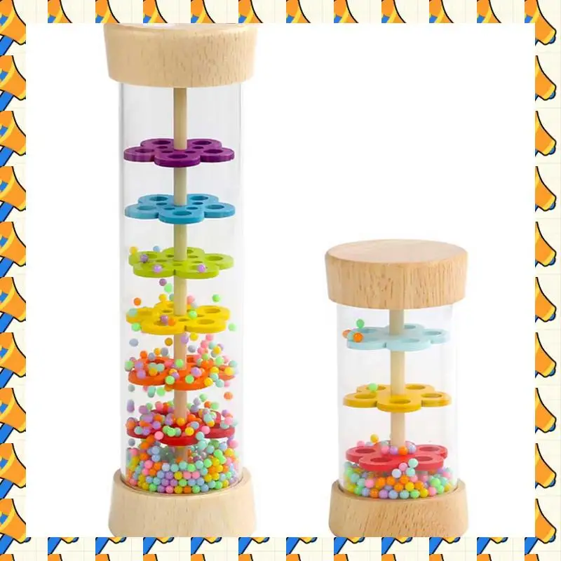 

ABYB Rain Maker Stick Tube Высокое качество для детей Дождевая трубка-погремушка Rain Stick Shaker Музыкальный сенсорный слуховой инструмент Игрушка