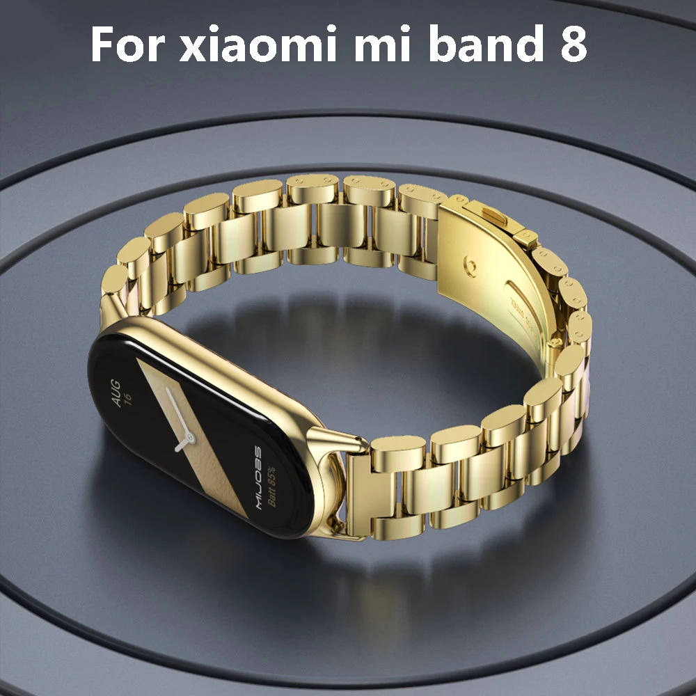 S67 Metal Strap Suitable For Xiaomi Mi 8 Strap High-Quality Stainless Steel Bracelet Replacement Xiaomi Mi Bnad 8 Exclusive