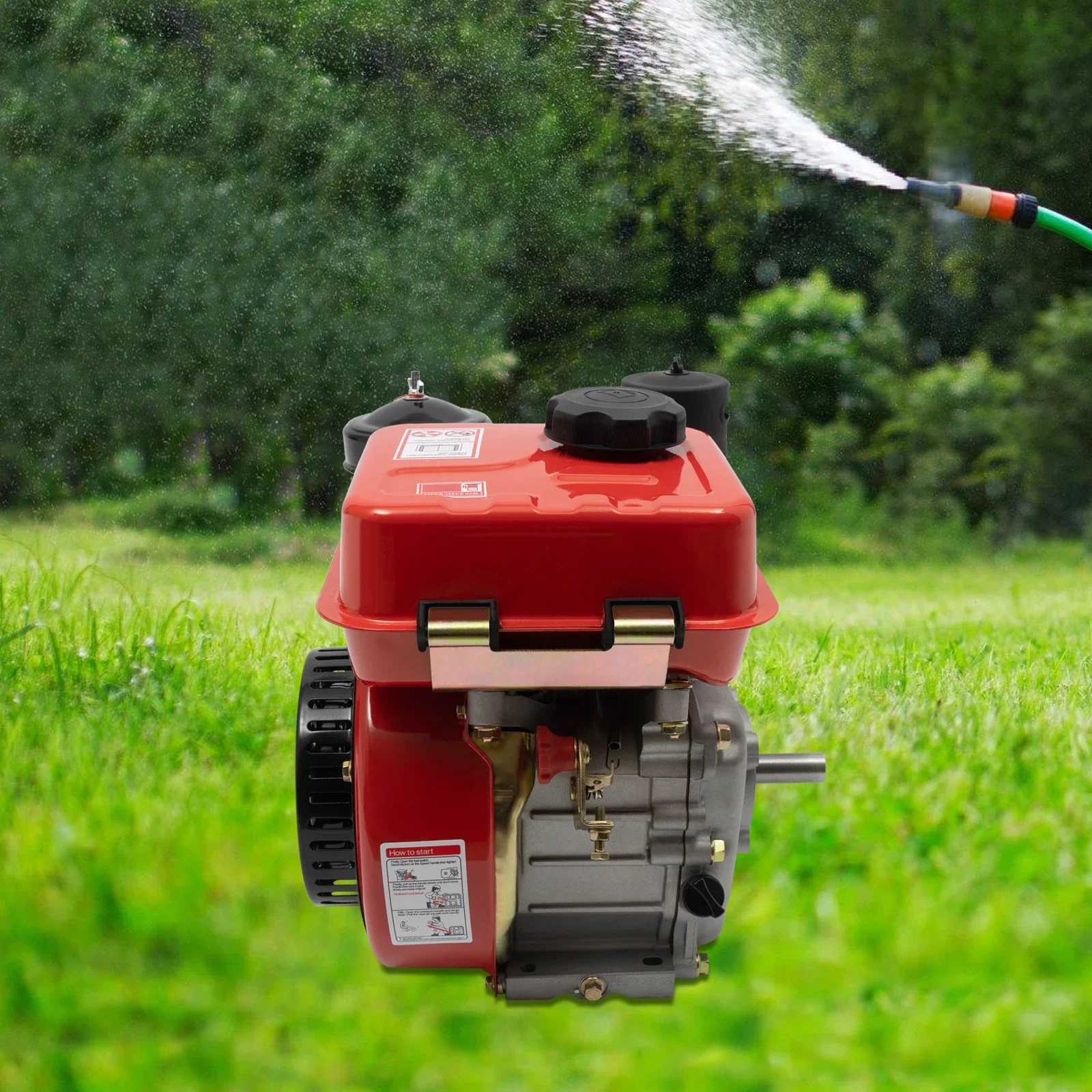 محرك ديزل رباعي الأشواط، محرك ديزل أسطوانة مغنية يدوي 2.2 كيلو وات، ضوضاء منخفضة، يستخدم للحديقة والزراعة والنقل #4