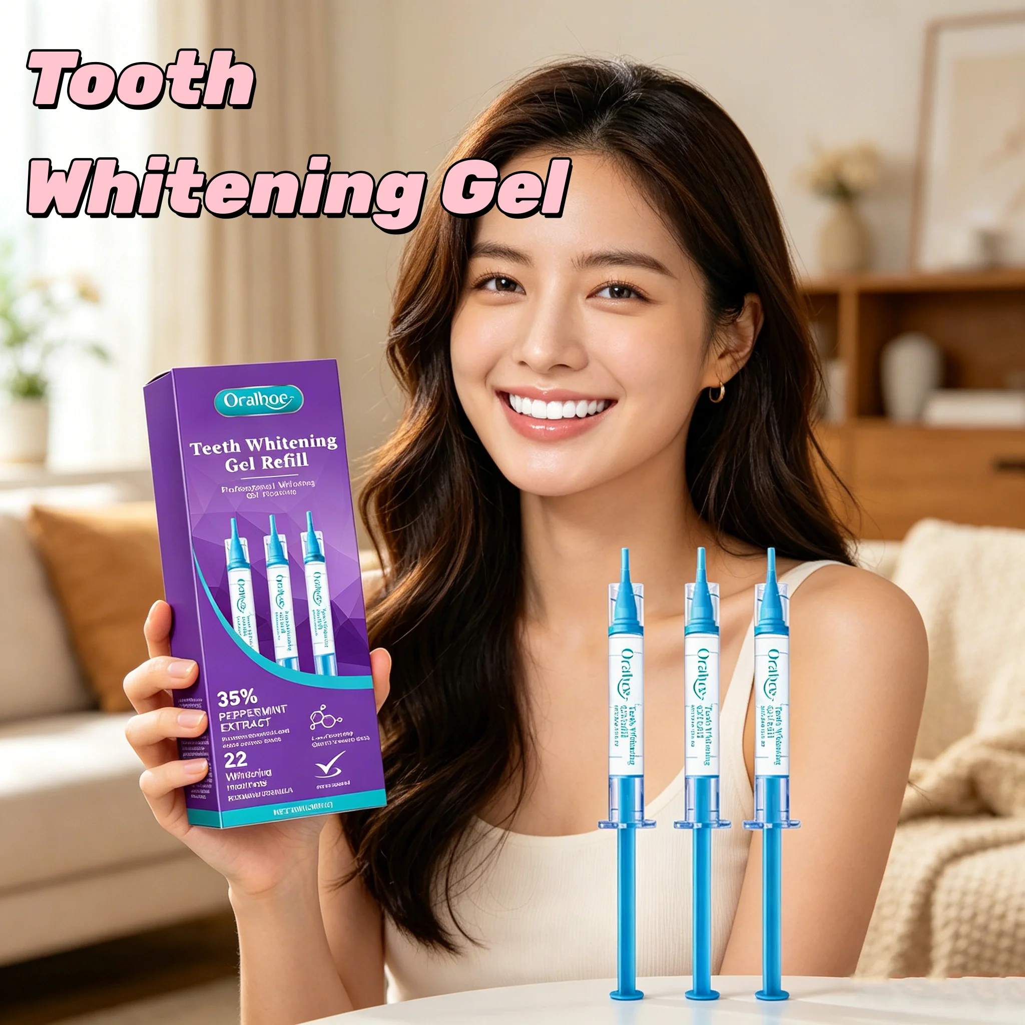 Teeth Whitening Gel Refills - ORALHOE Teeth Whitening Gel Refill 3pcs