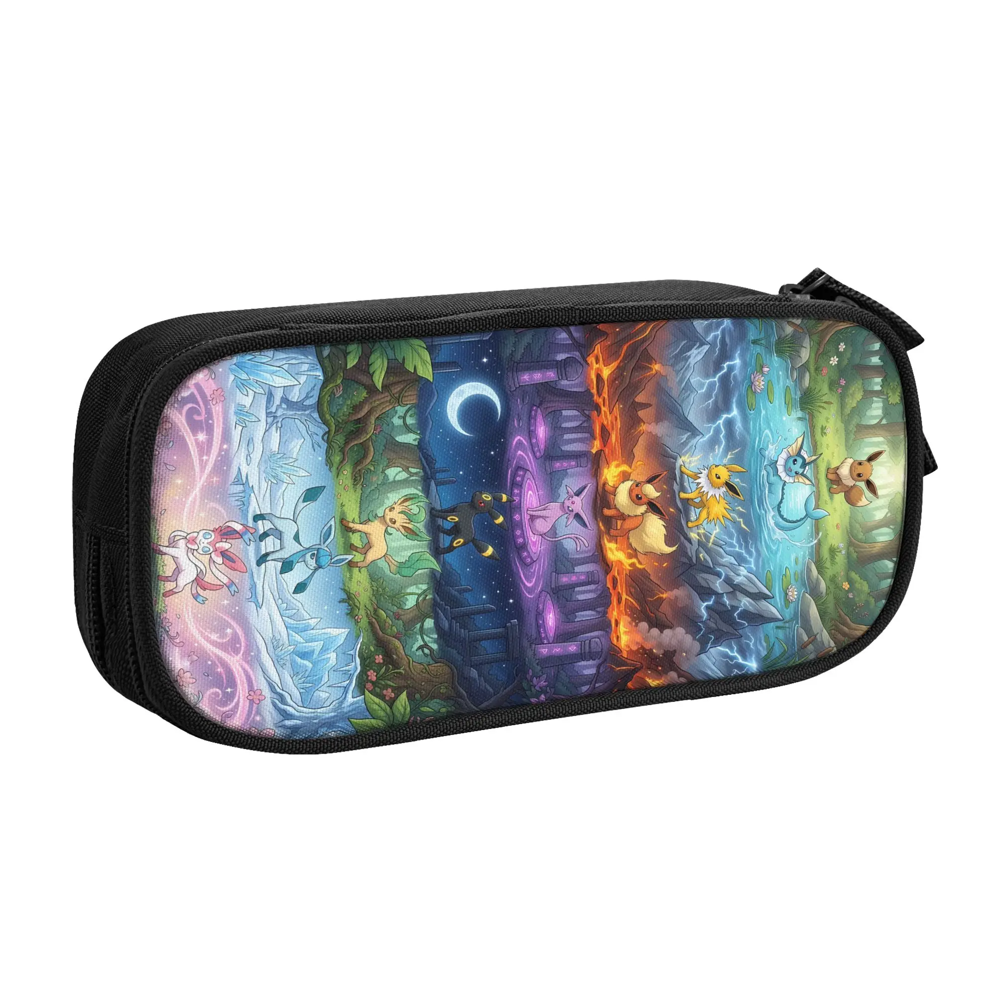 Large Capacity Bags For Child Cartoon Pokemons Eeveelutions All Evolution Print  Handheld Study Bag For Boys Gilrs Kids