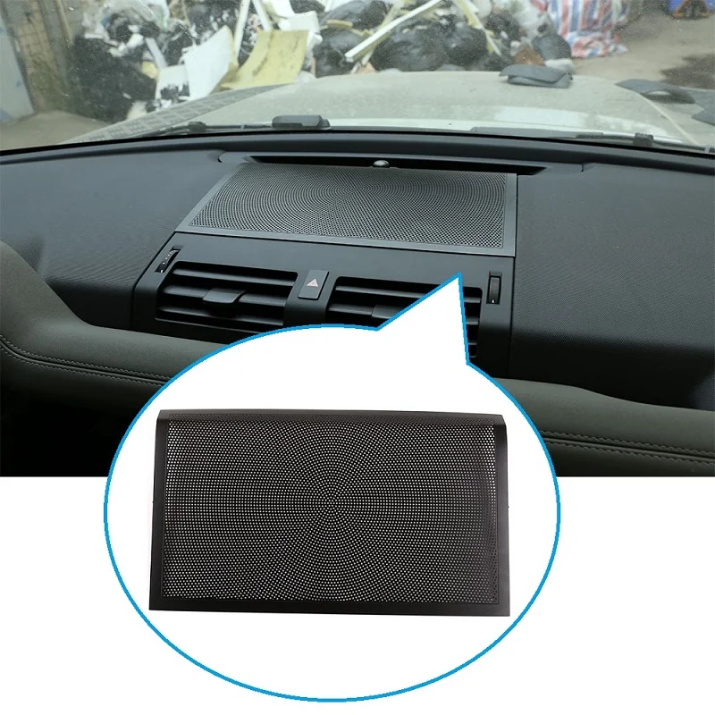 

For Land Rover Defender 110 130 2020 Black Aluminum Alloy Car Dashboard Speaker Cover Trim Accessories